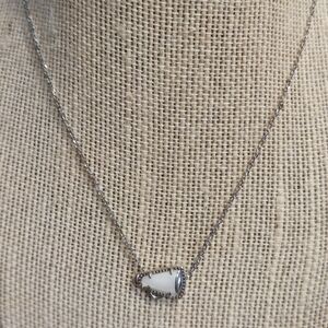 Kendra Scott adjustable cheer necklace in silver